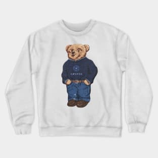 Cosmos Bear (Back of Shirt) Crewneck Sweatshirt